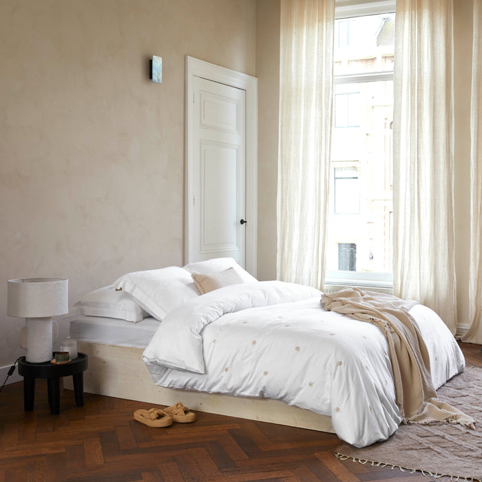 Walra Calm Clover Dekbedovertrek 240 x 220/240 cm - Wit