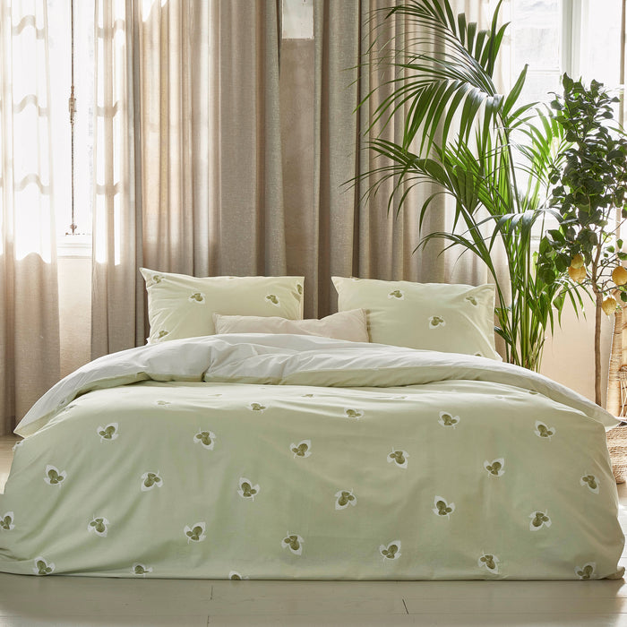 Walra Glossy Grapevine Dekbedovertrek 200 x 220/240 cm - Groen