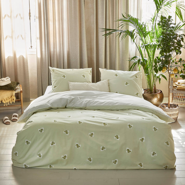 Walra Glossy Grapevine Dekbedovertrek 240 x 220/240 cm - Groen