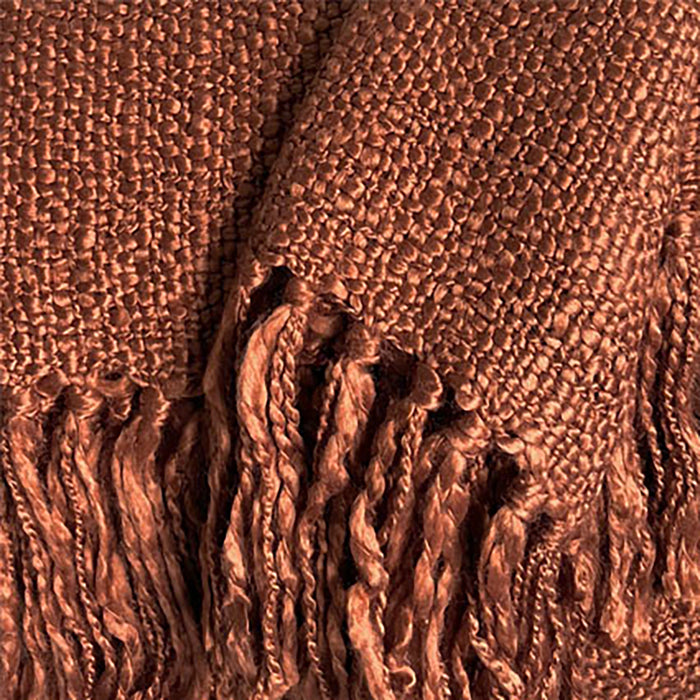 Malagoon Solid Plaid 125 x 150 cm - Rusty Brown