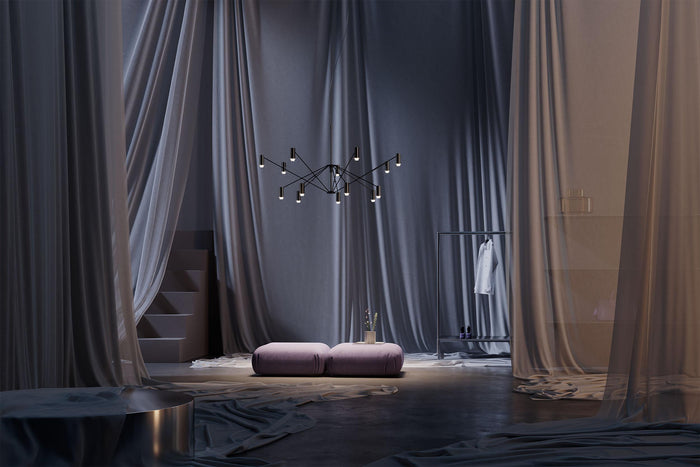 Marset The W hanglamp Ø200 LED zwart|ivoor