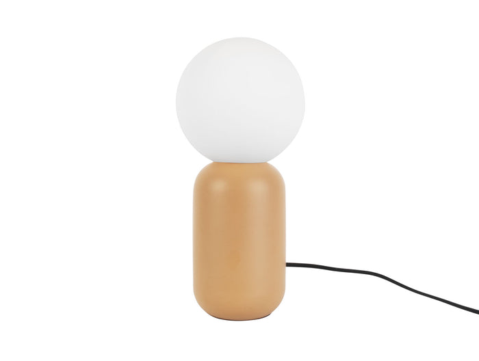 Leitmotiv - Tafellamp Gala - Zandbruin - Ø15x32cm