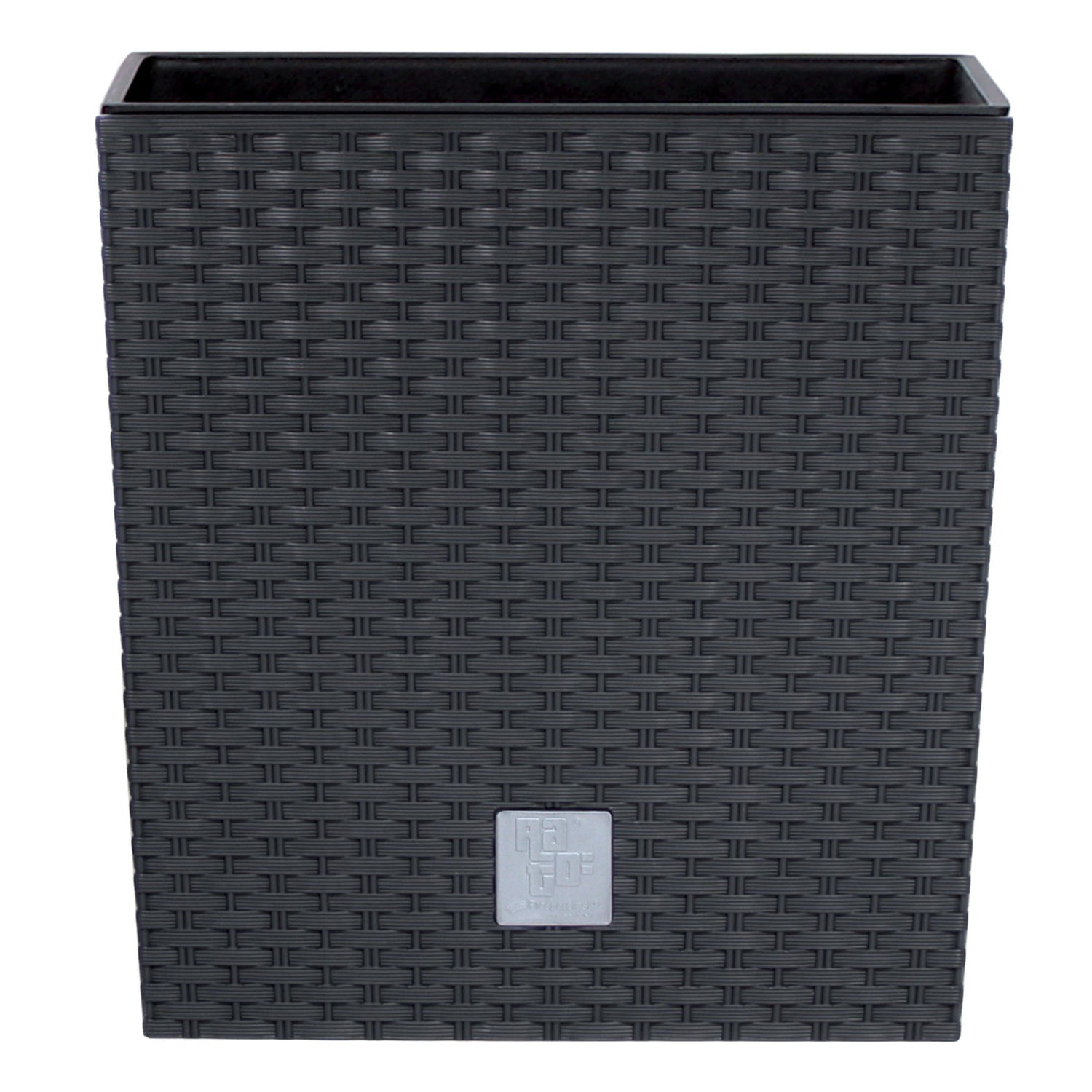 Prosperplast Plantenbak Rato - antraciet - kunststof - 32 cm