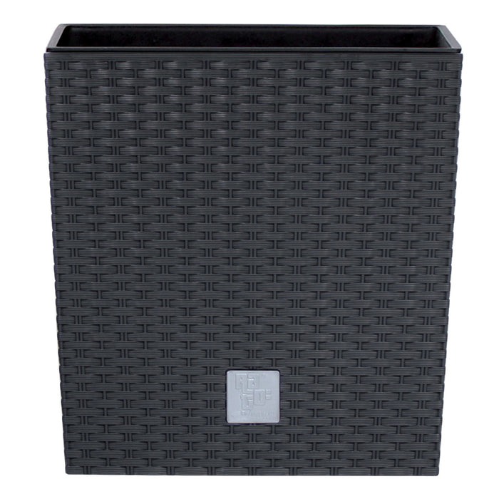 Prosperplast Plantenbak Rato - antraciet - kunststof - 32 cm