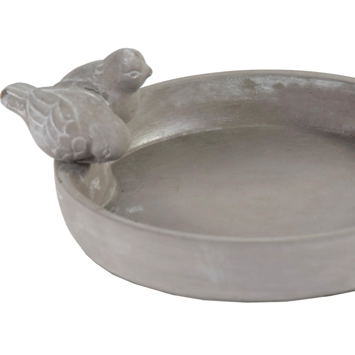 Mega CollectionsA Vogelbad|voederschaal - grijs - D23 cm