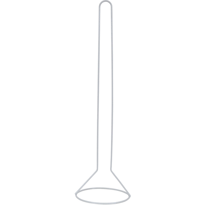 MSV Wc|toiletrolhouder reservoir - metaal - wit - 50 cm