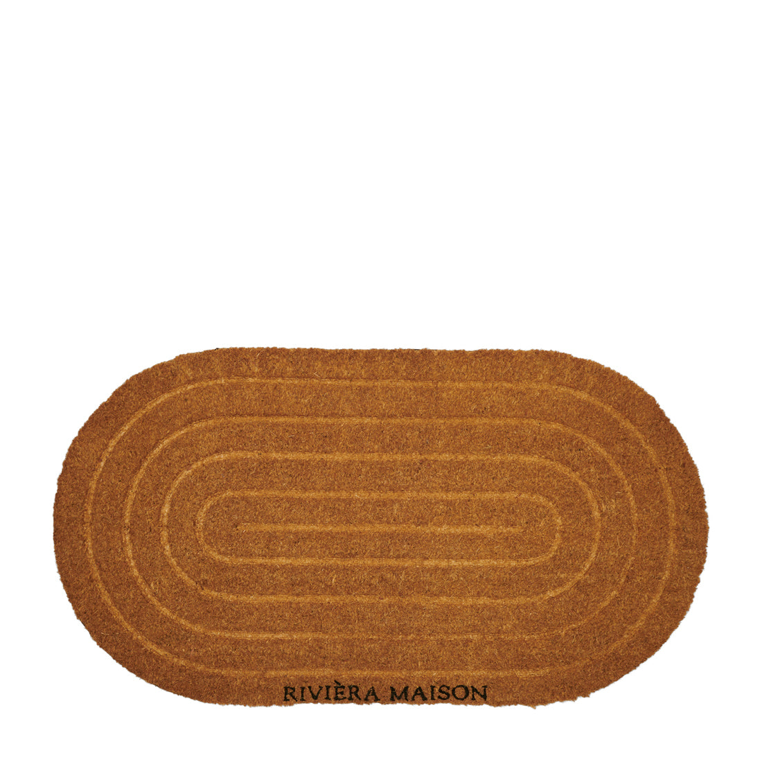 Riviera Maison Deurmat binnen, Kokos Droogloopmat - Oval - Bruin