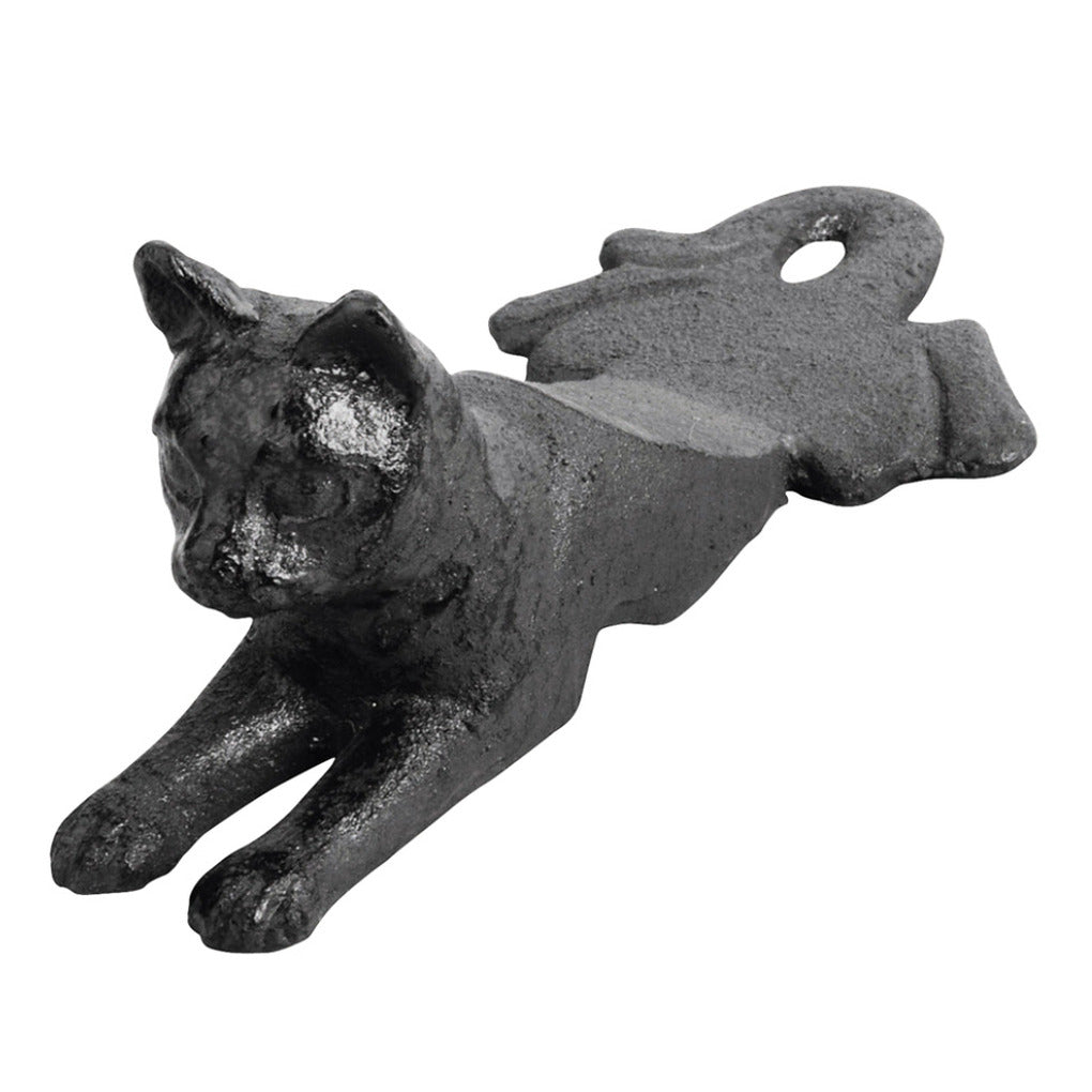 Esschert Deurstopper liggende kat - 0.5 kg - gietijzer - zwart