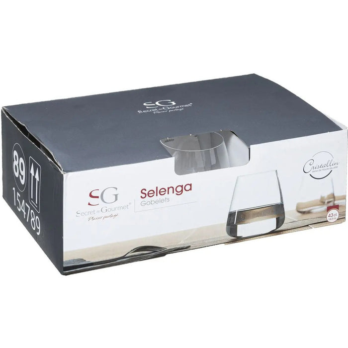 Secret de Gourmet Tumbler glazen - 6 st - 430 ml - Selenga