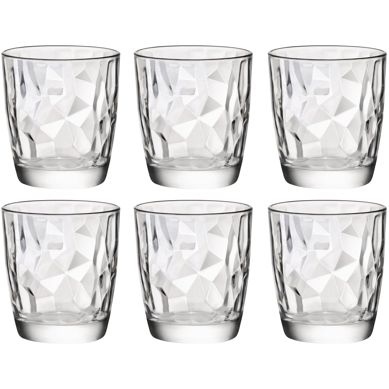 Bormioli Rocco waterglazen|sapglazen Diamond Dof - 6x - 390 ml