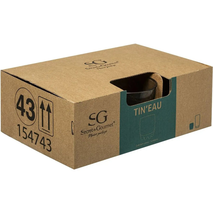 Secret de Gourmet waterglazen|sapglazen - 6x stuks - 310 ml