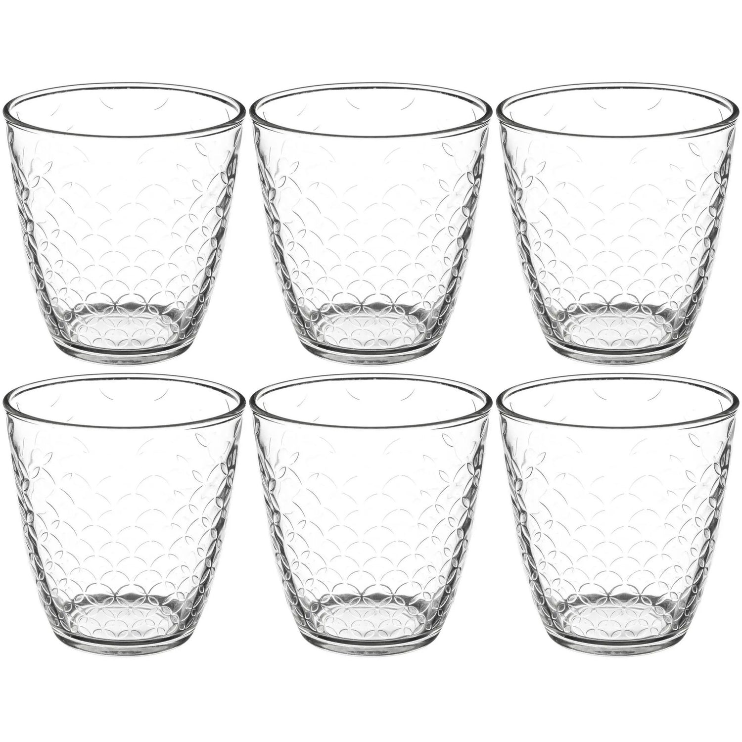 Secret de Gourmet waterglazen Rome -set 6x - 250 ml - deco glas