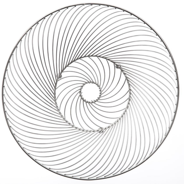 Secret de Gourmet Fruitschaal-fruitmand - zilver - metaal - 30 cm