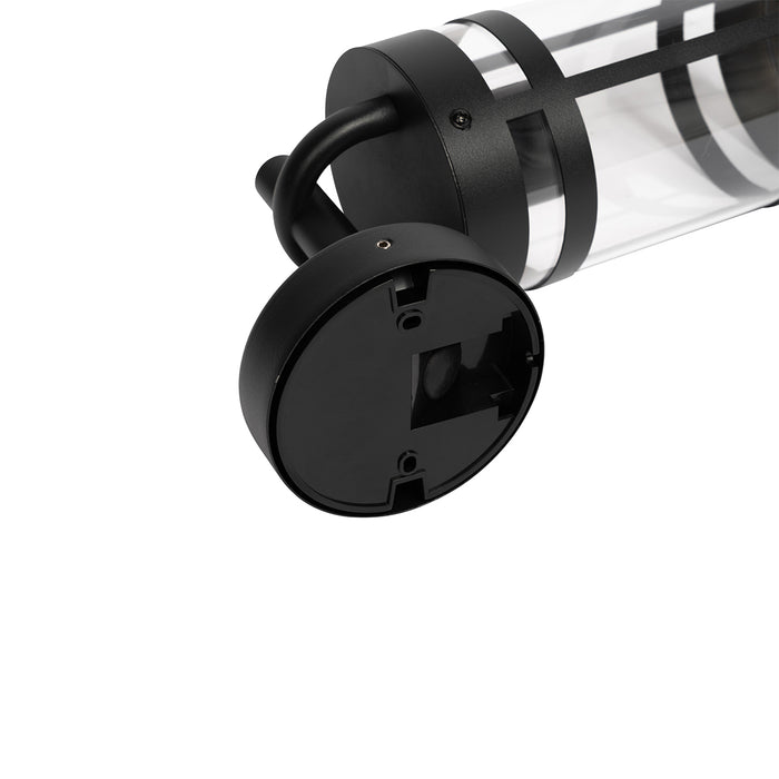 QAZQA Industriële buiten wandlamp zwart IP44 - Ruben