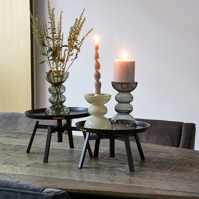 Riviera Maison gedraaide dinerkaars - Twisted Candles - Beige