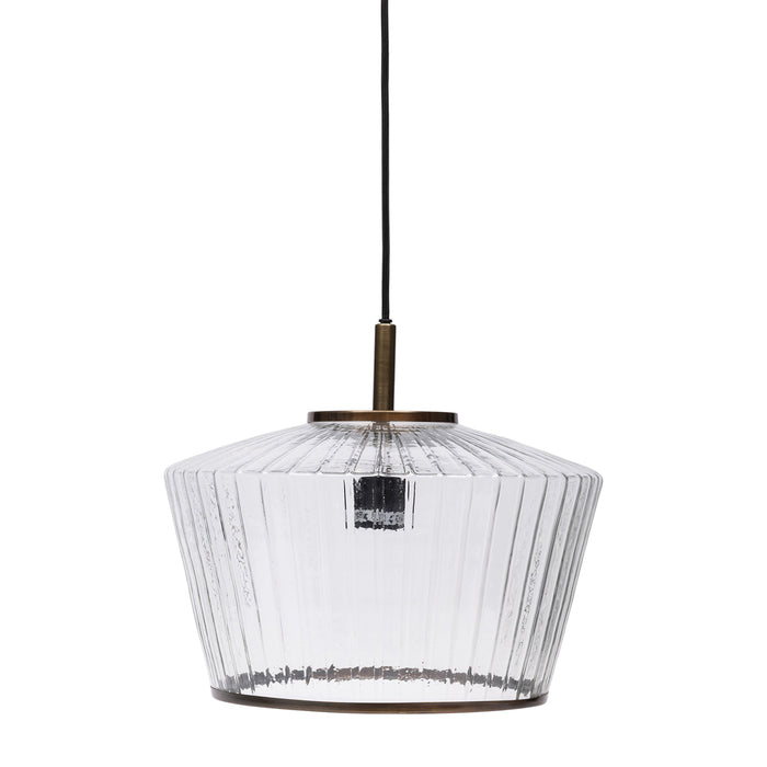 Rivièra Maison - Hanglamp Nolana in Transparant Glas, Hoogte 31 cm