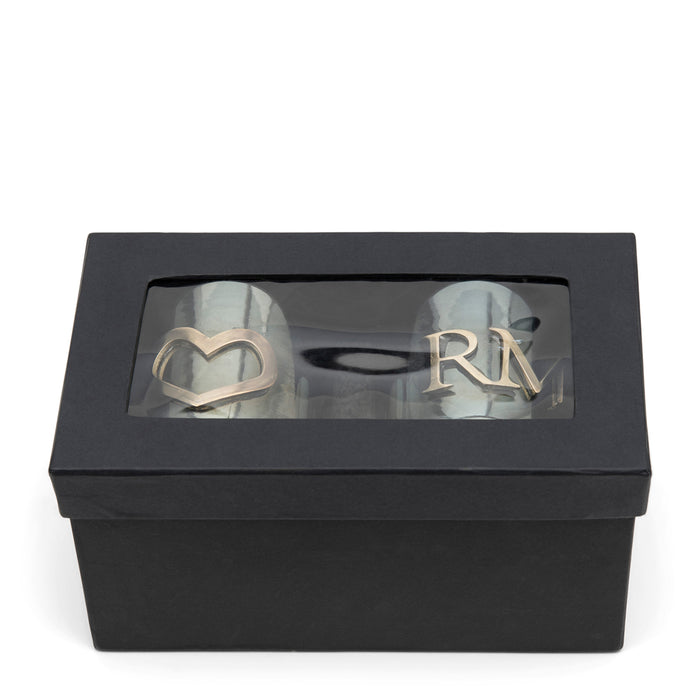 Riviera Maison RM Love Votive Box gold 2 pieces (Ø) 9x (H) 10