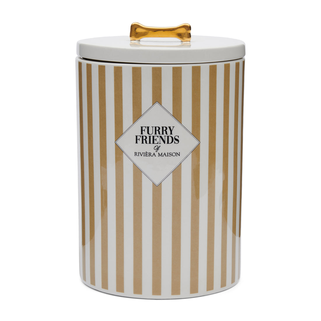 Riviera Maison Voorraadpot Furry Friends Dog Wit