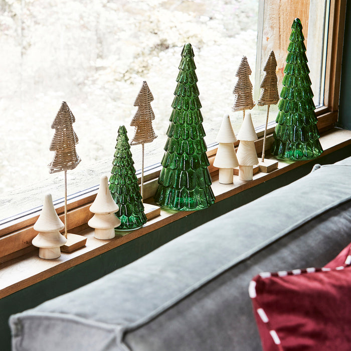 Riviera Maison Kerstboom beeldje Bruin - Breckenridge Wooden