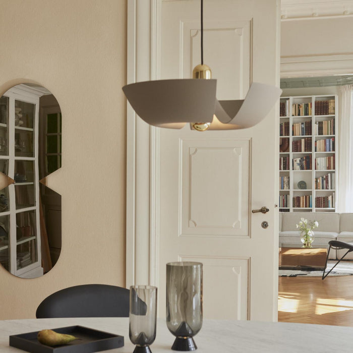 Verto spiegel 120x44,5 ovaal black