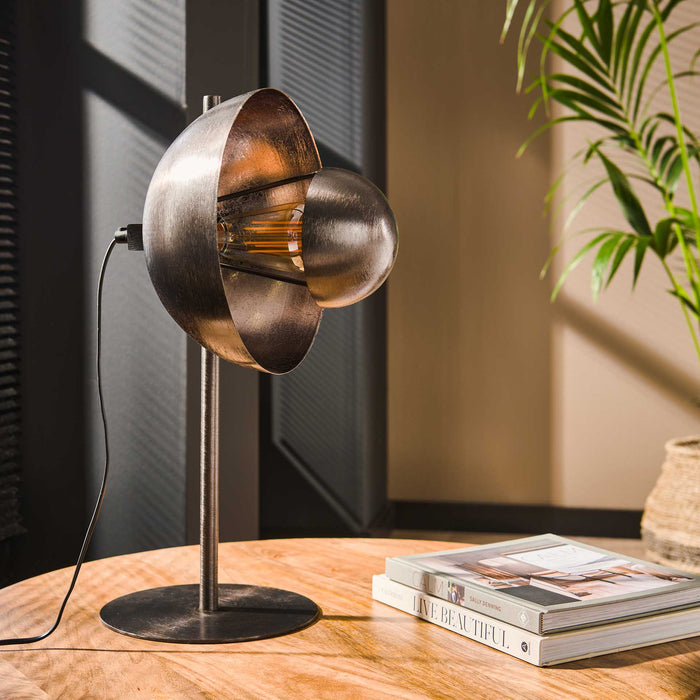 by fonQ  Nick Tafellamp - Zwart/Nikkel