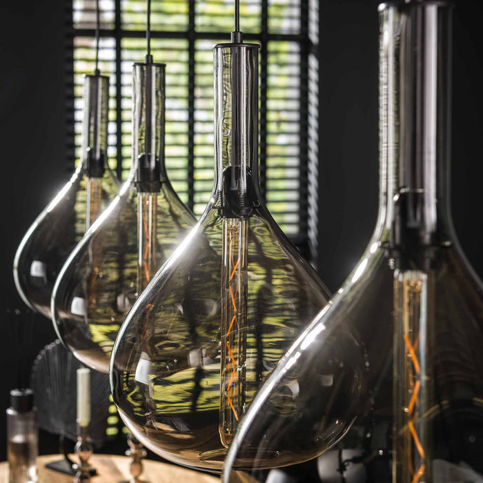 by fonQ  Alexa Hanglamp - Gerookt Glas