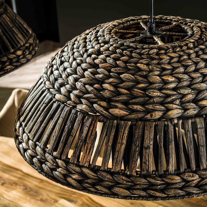 by fonQ  Gina Hanglamp - Koepel - Zwart/Nikkel