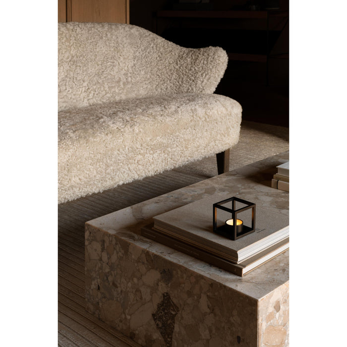 Audo Copenhagen Ingeborg 2,5-zits bank donker eiken Sheepskin