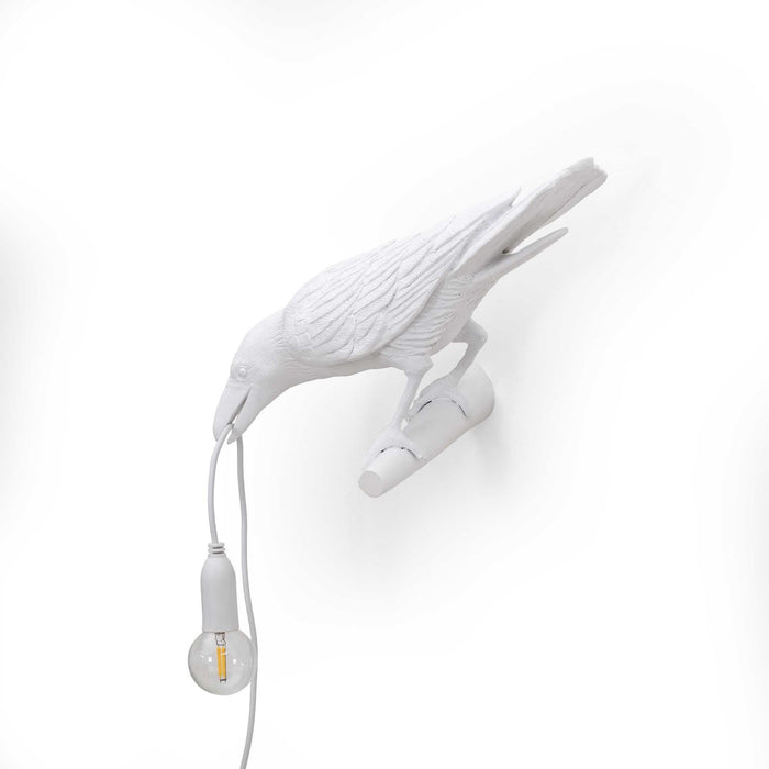 Seletti Bird Looking wandlamp links buiten zwart