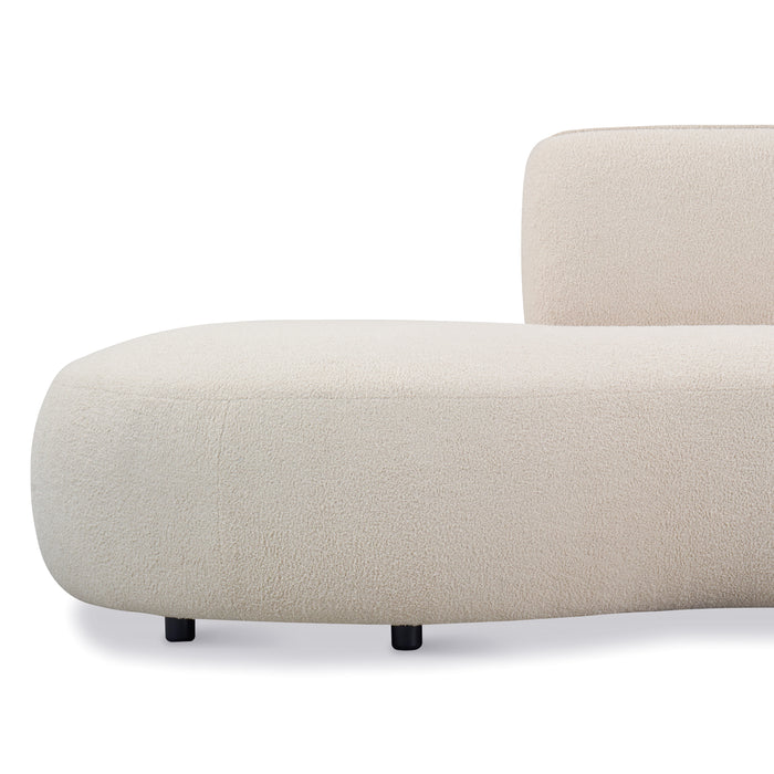 by fonQ Soft Ottomane Bank Links - Bouclé - Crème