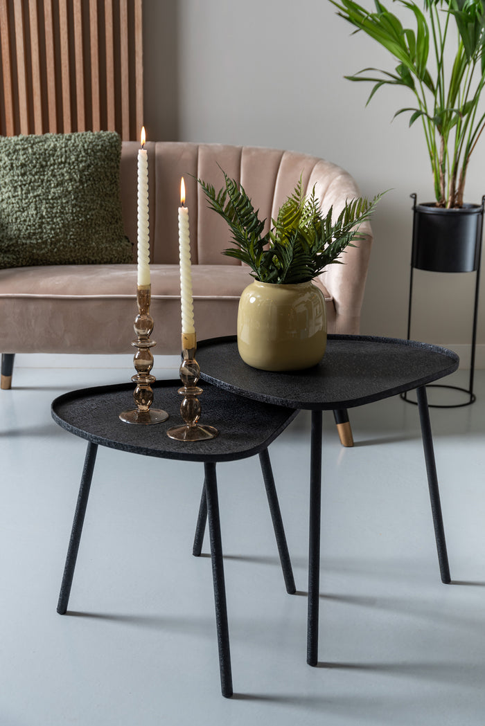 Leitmotiv Boaz Bijzettafel Medium - Zwart