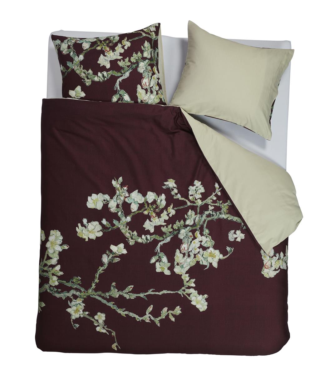 Beddinghouse x Van Gogh Museum dekbedovertrek Blossom dark red