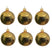 Decoris Kerstballen set - 6x stuks - goud - glas - 6 cm - glans