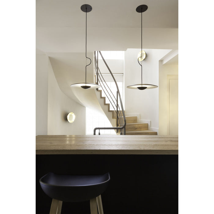 Marset Ginger Ø32 hanglamp LED 1-10V wengé|wit