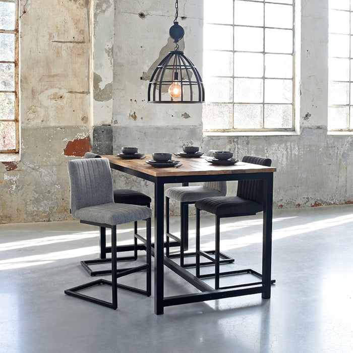 LABEL51 - Barkruk Milo - Zinc Weave - Zwart Metaal