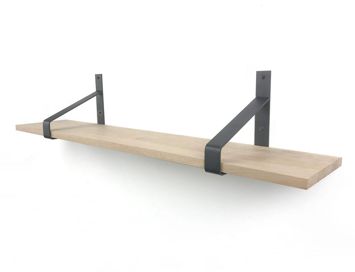 Woodbrothers Eiken 18mm wandplank recht 60x30cm + dragers