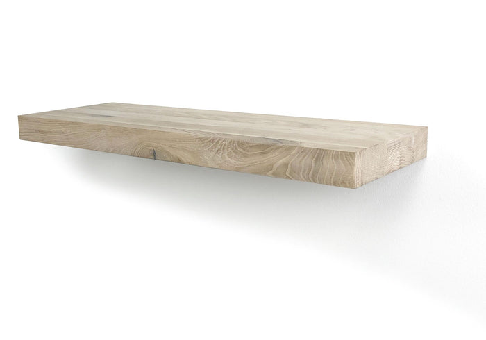 Woodbrothers Zwevende wandplank eiken recht 100x20cm