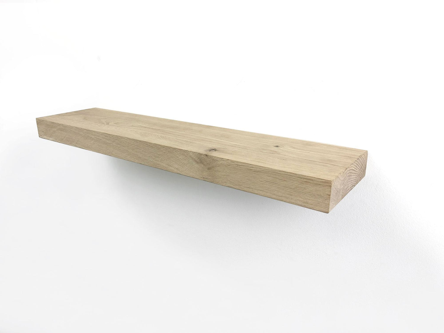 Woodbrothers Zwevende wandplank eiken recht 40x15cm