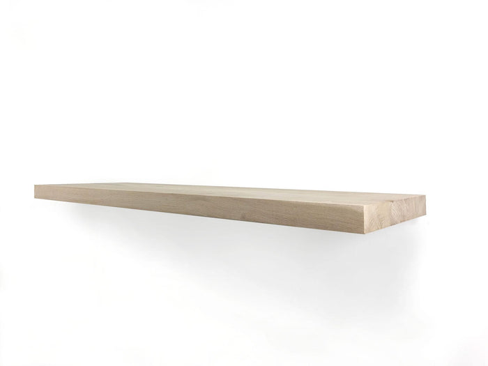 Woodbrothers Zwevende wandplank eiken recht 120x25cm