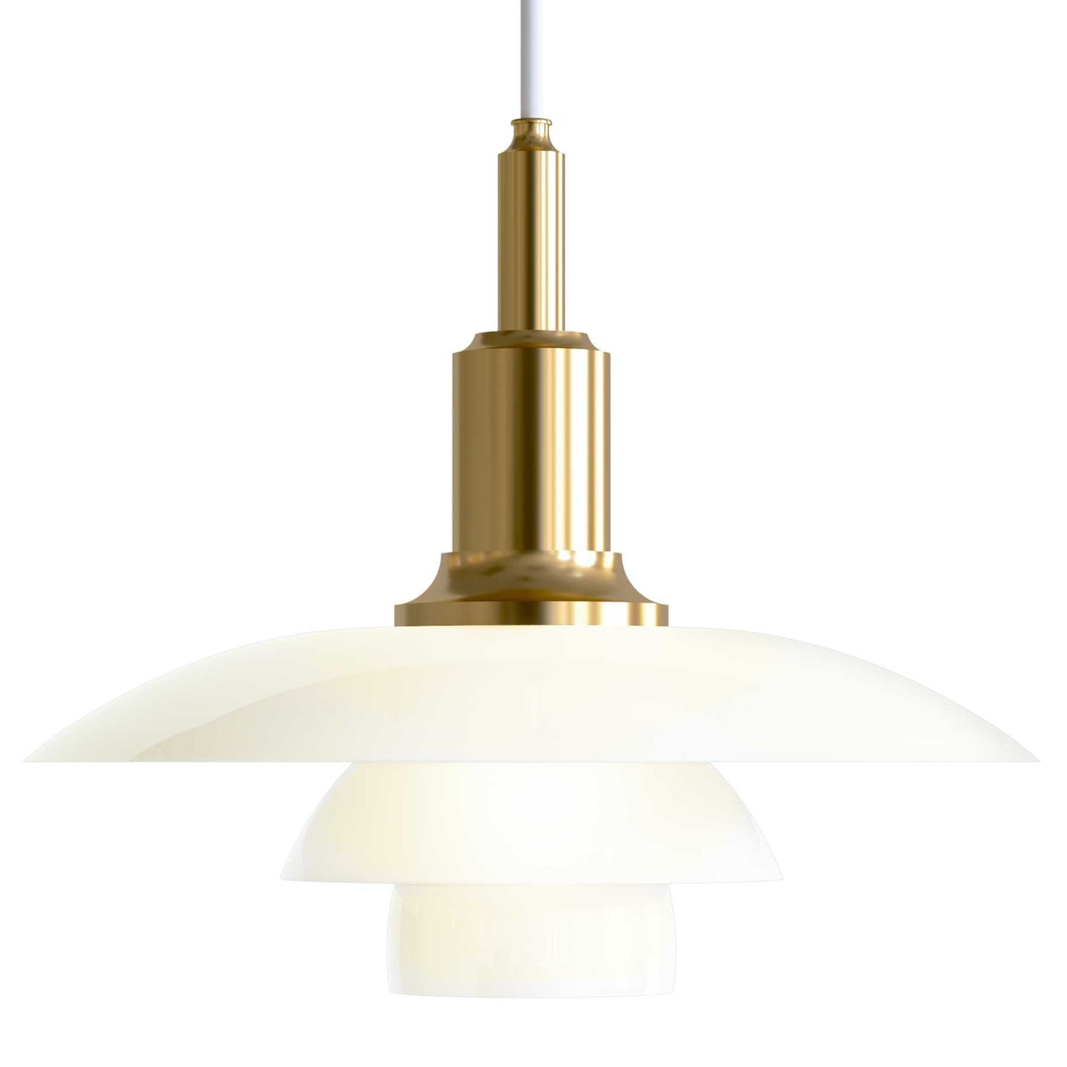 Louis Poulsen PH 3|2 hanglamp Ø28.5 messing gemetaliseerd