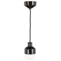 Ifö Electric Ohm hanglamp 100|155 opaal glas IP44 Zwart