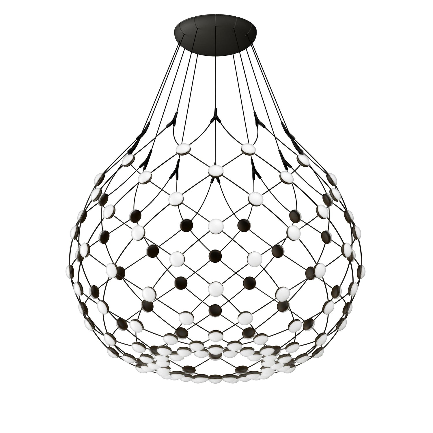 Luceplan Mesh hanglamp Ø80 LED 1m snoer draadloze bediening