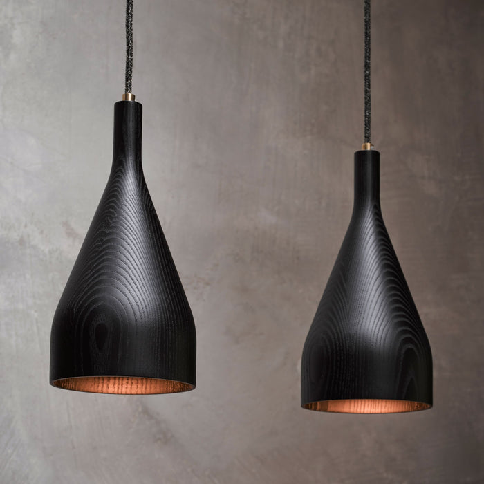 Hollands Licht Timber hanglamp large Ø14 walnoot