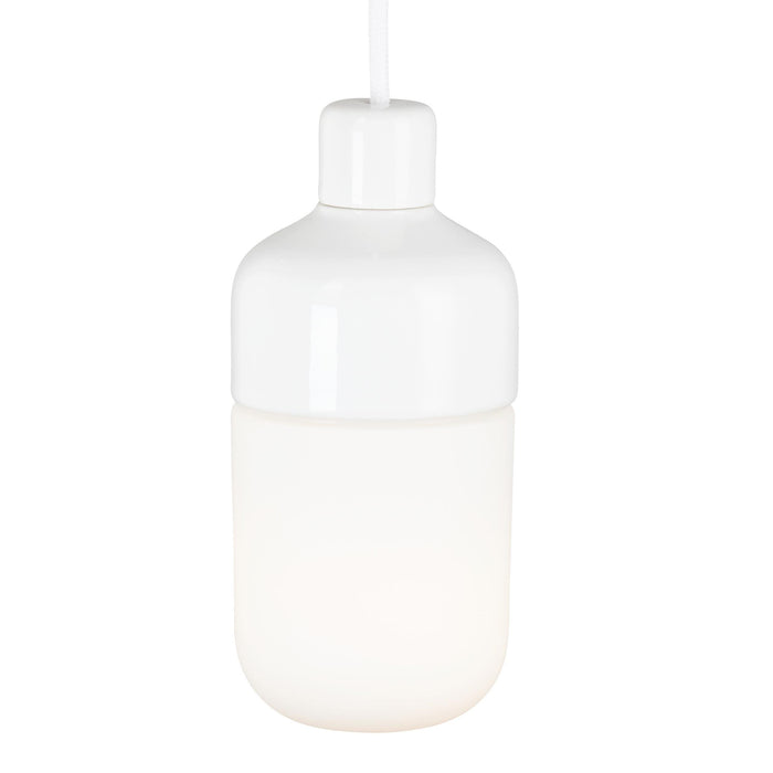 Ifö Electric Ohm hanglamp 100|215 IP44 outdoor opaal met stekker wit