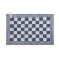 Knit Factory Gebreide Placemat  Block - Ecru|Jeans - 50x30 cm
