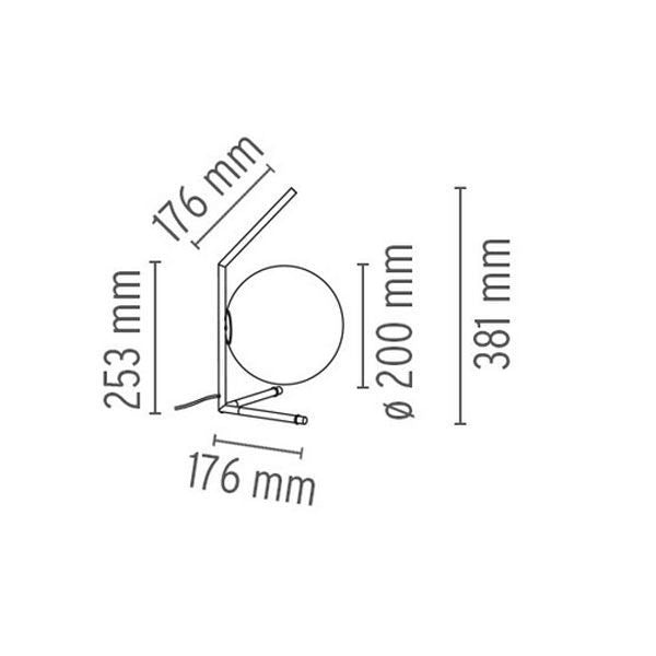 IC Lights T1 Low tafellamp zwart