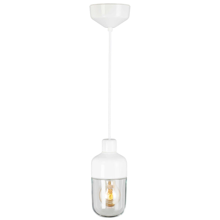 Ifö Electric Ohm hanglamp 100|215 helder glas IP44 Wit