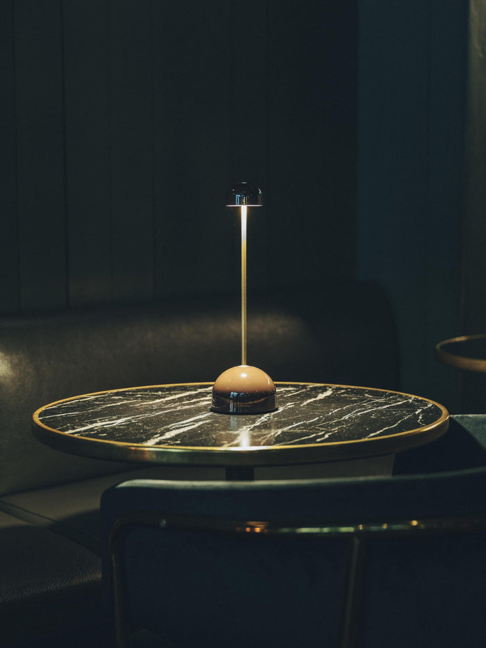 Marset Sips tafellamp LED oplaadbaar wit|zilver