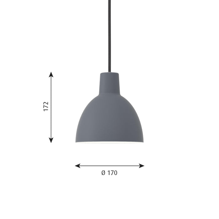 Toldbod 170 hanglamp Ø17 wit