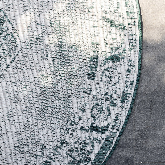 Eva Interior Buitenkleed Rond sage - Groen - dubbelzijdig  200cm